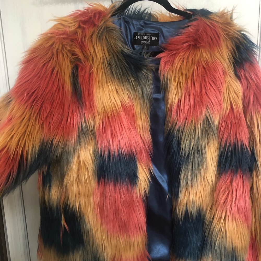 Multi Colored Donna Salyers Fabulous Furs Jacket